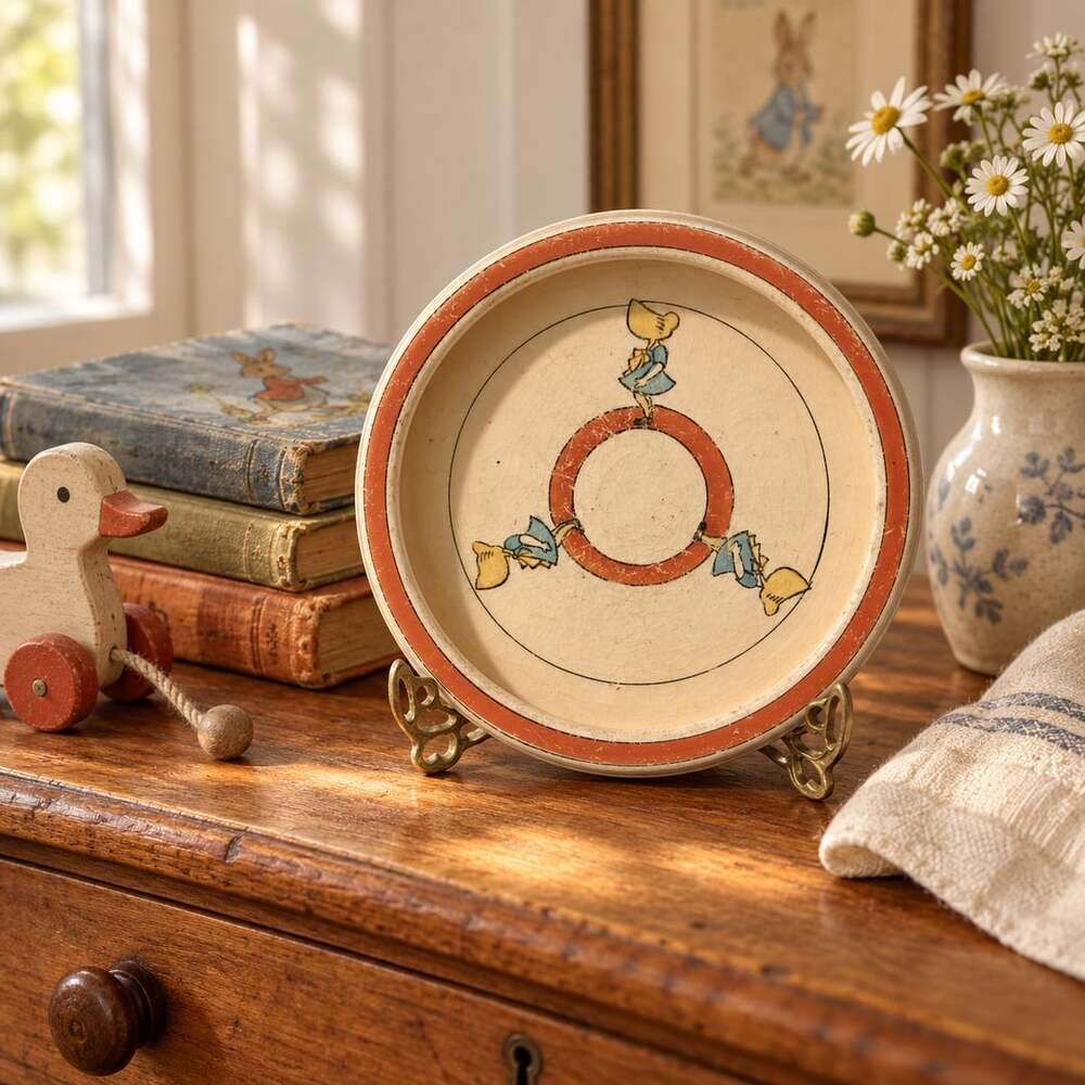 Roseville Sunbonnet Sue Juvenile Creamware Plate